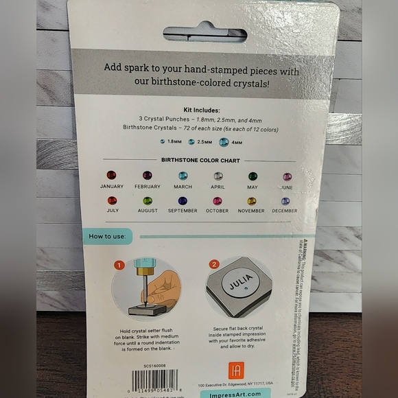 Impress Art Crystal Setter Kit with Birthstone Crystals and G-S Hypo Cem… - Picture 2 of 3